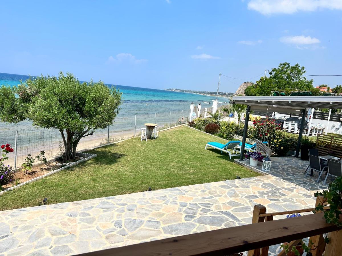 Beachfront Villa Athina Vergia Exterior photo